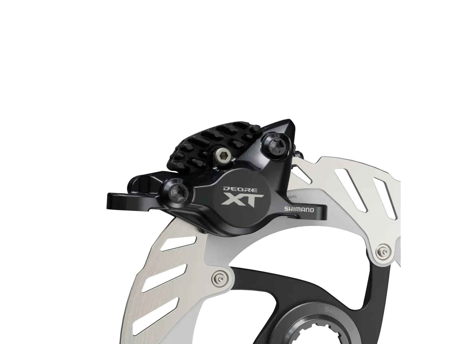 Shimano Deore XT BR-M8200 brzdový třmen - kovové destičky s chladičem