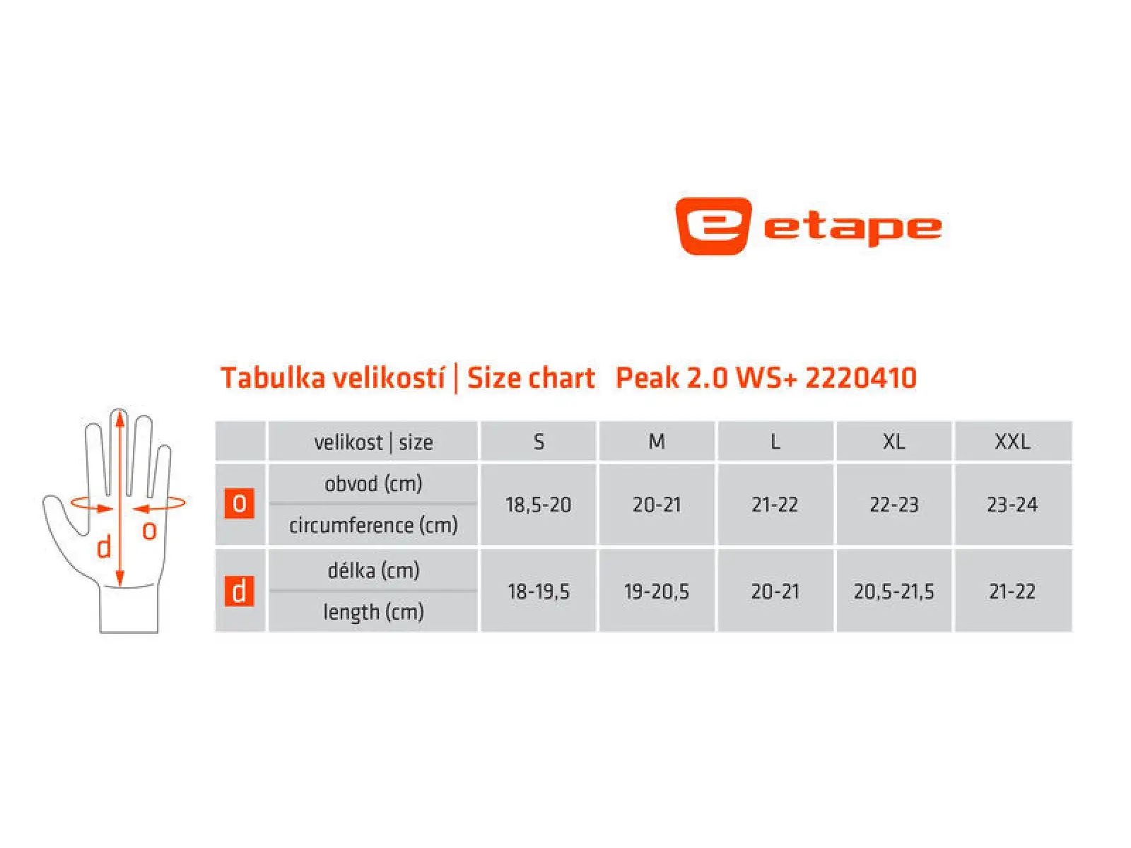 Etape Peak 2.0 WS+ zimní rukavice černá
