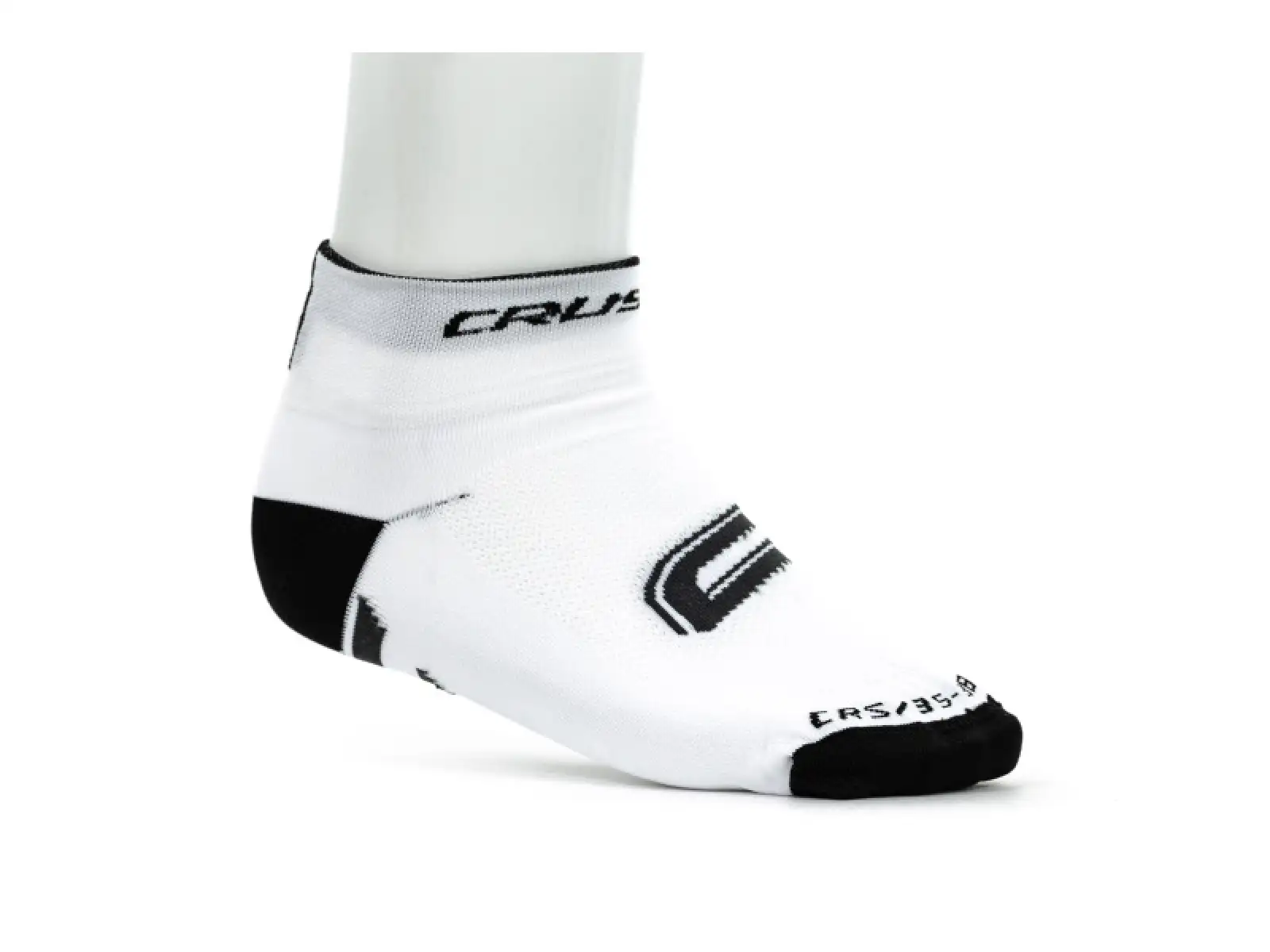 Crussis cyklistické ponožky bílá/černá