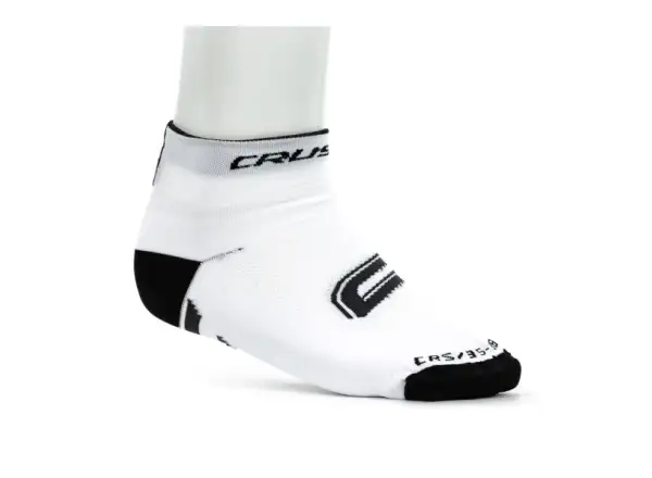 Crussis cyklistické ponožky bílá/černá vel. 46+