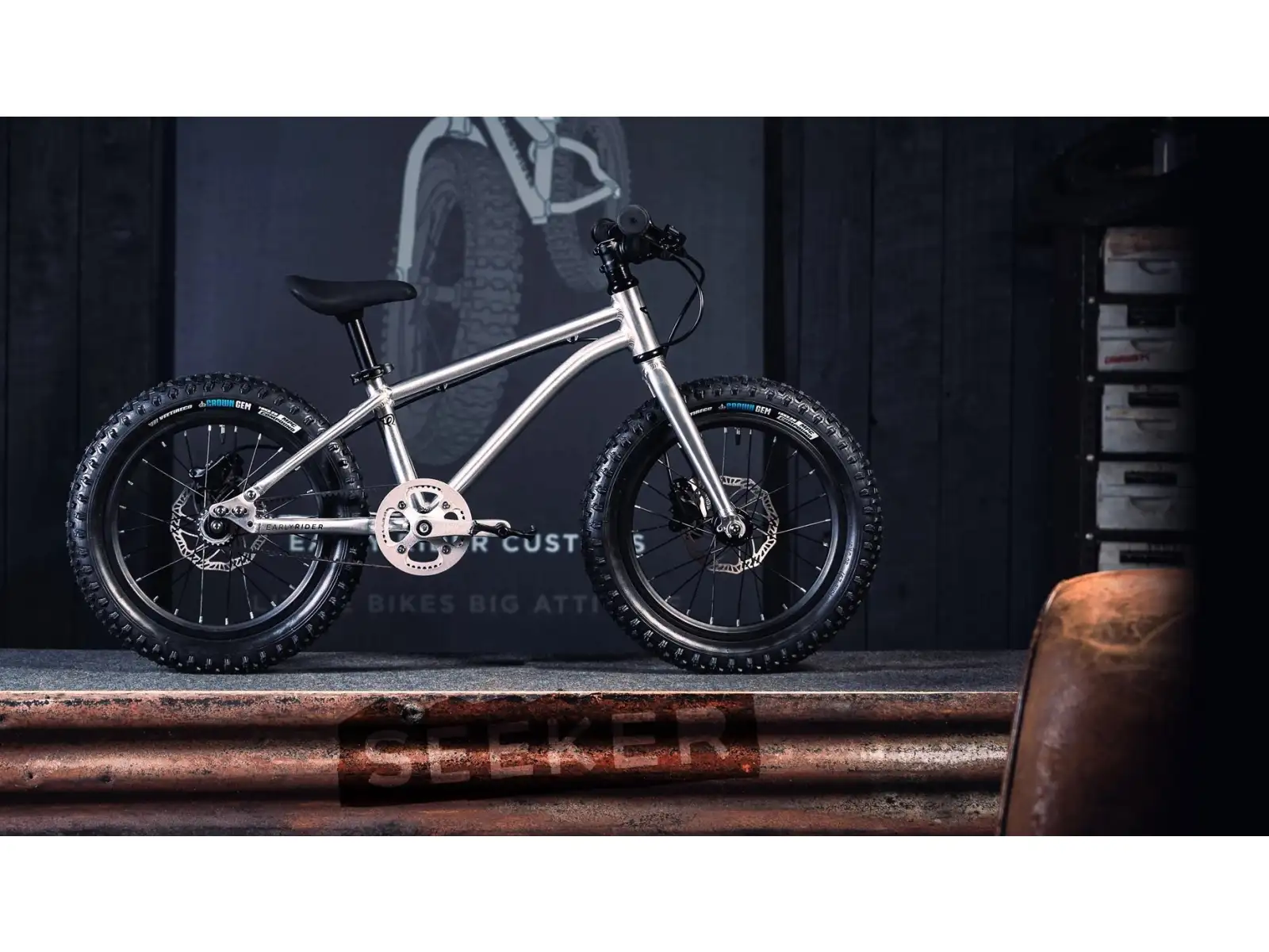 Early Rider Seeker X16 dětské kolo Brushed Aluminium