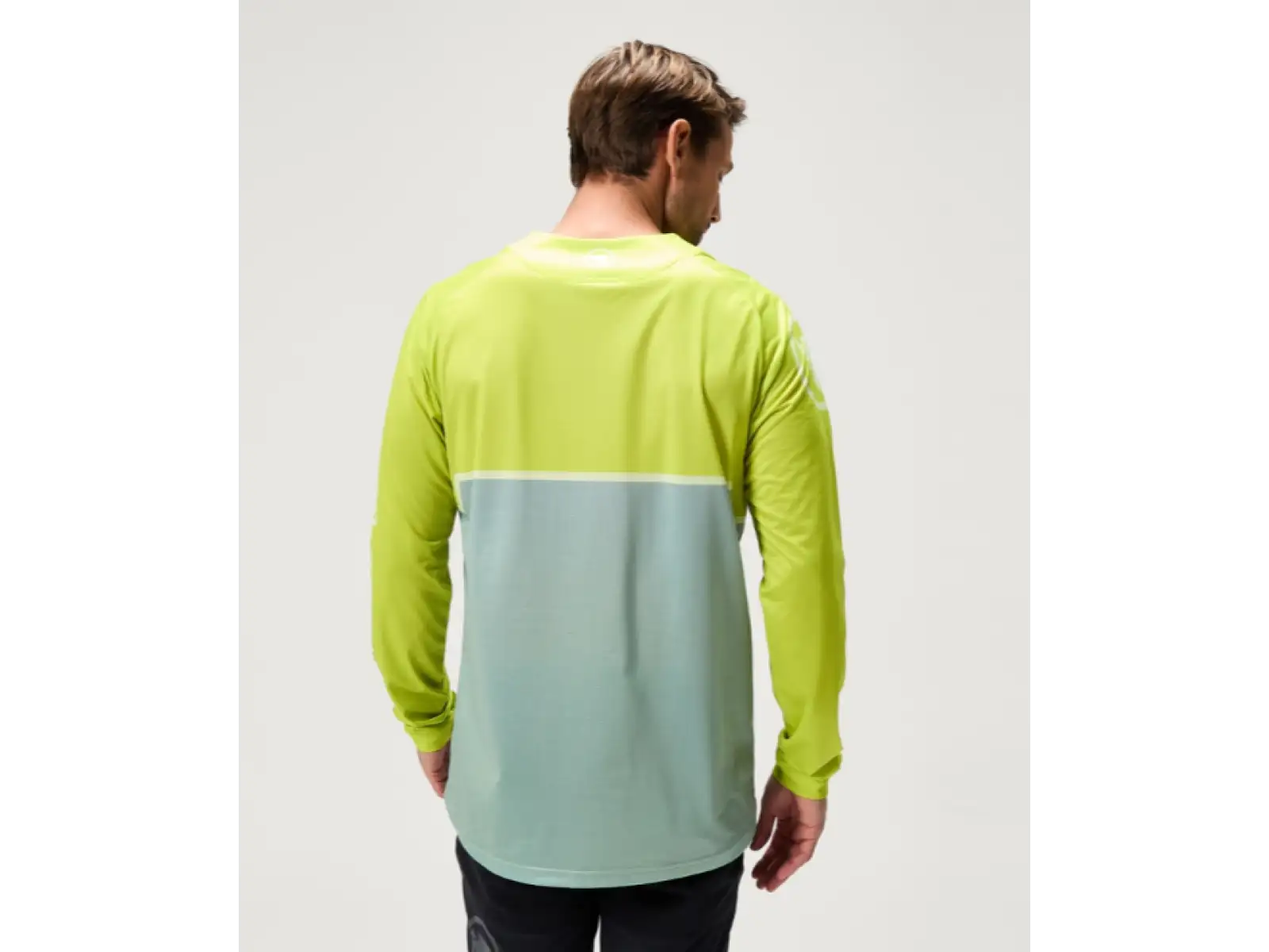 Endura Singletrack Core Printed Tee pánský dres dlouhý rukáv Lime Green
