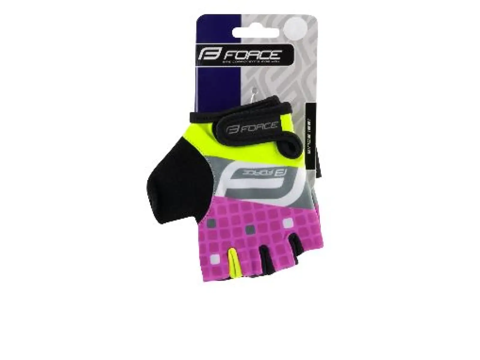 Force Square dětské rukavice fluo/růžová