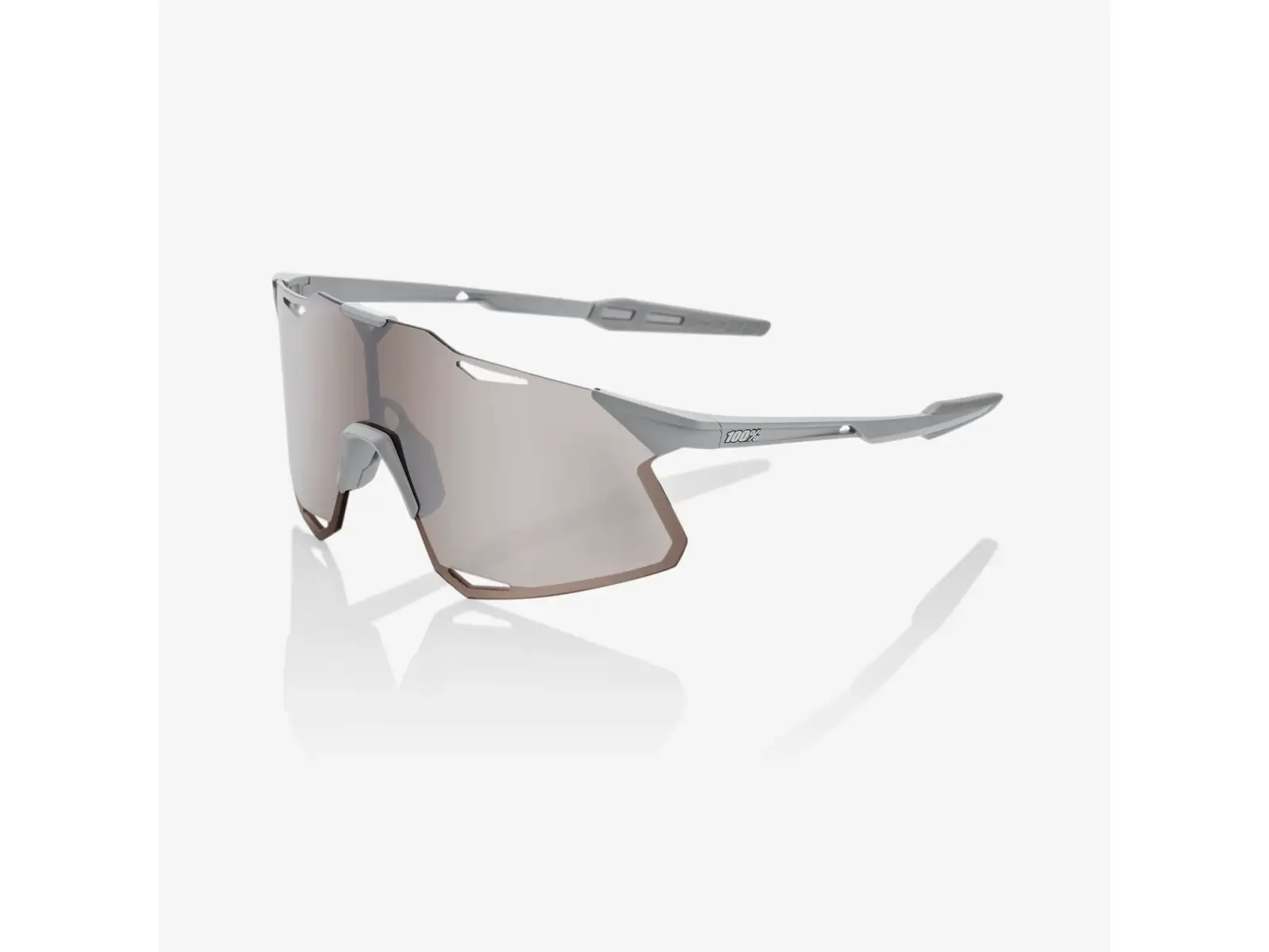 100% Hypercraft brýle Matte Stone Grey/HiPER Silver Mirror