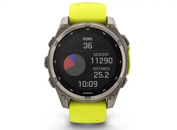 Garmin fenix 8 - 47 mm Solar Sapphire chytré hodinky Titanium Yellow/Graphite