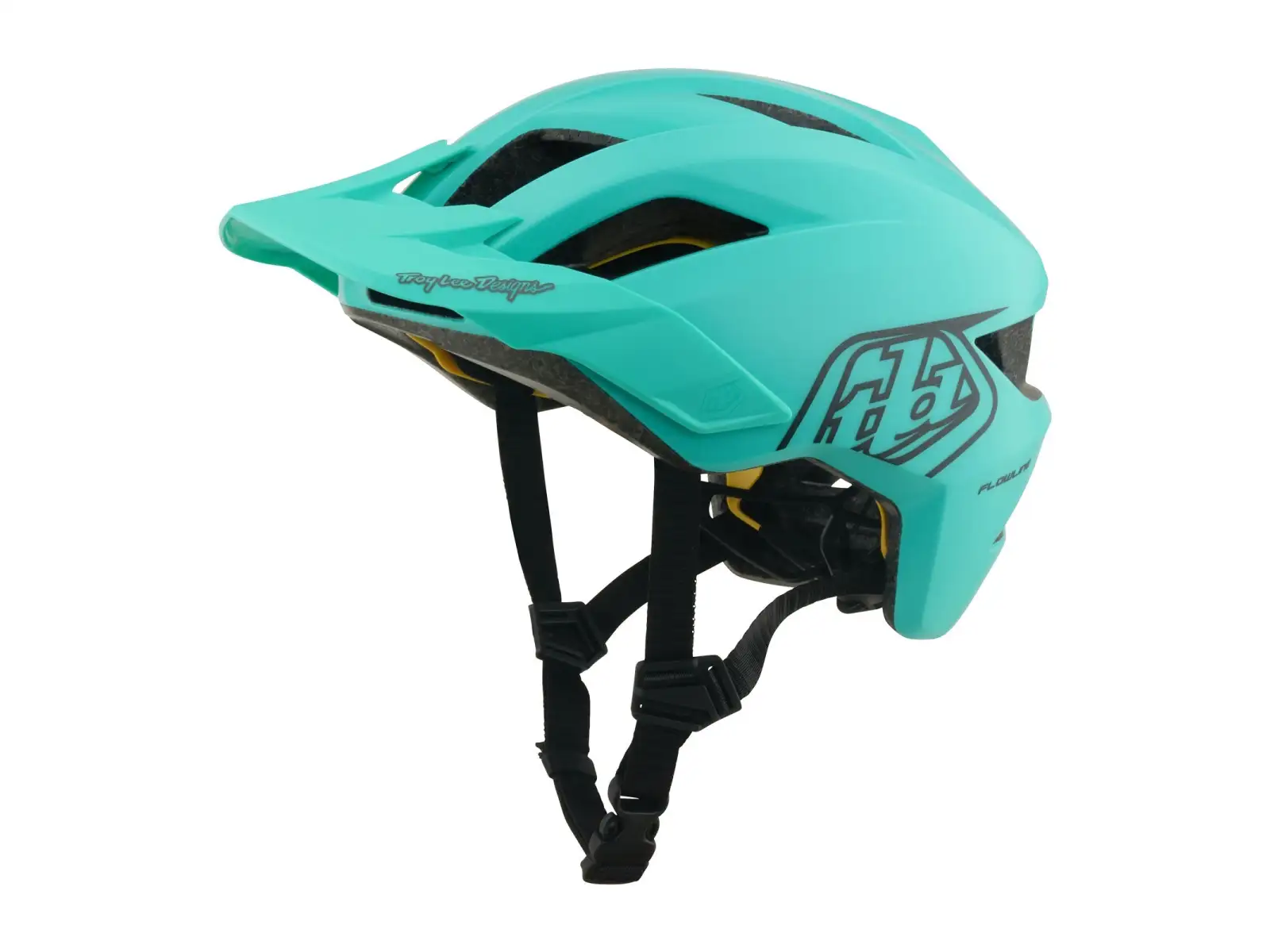 Troy Lee Designs Youth Flowline MIPS dětská přilba Point Charcoal/Real Teal