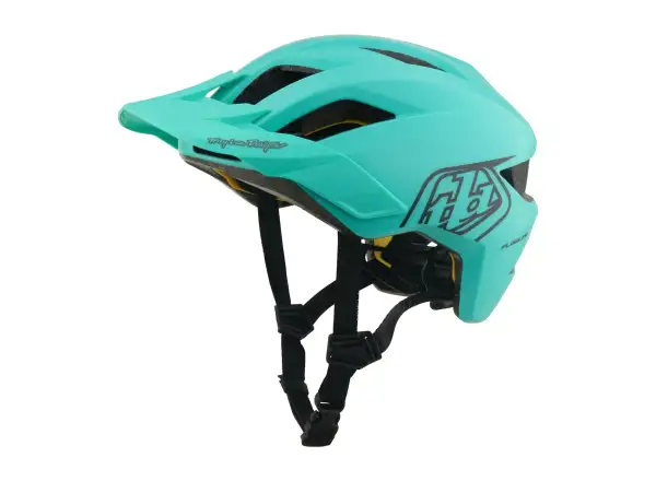 Troy Lee Designs Youth Flowline MIPS dětská přilba Point Charcoal/Real Teal