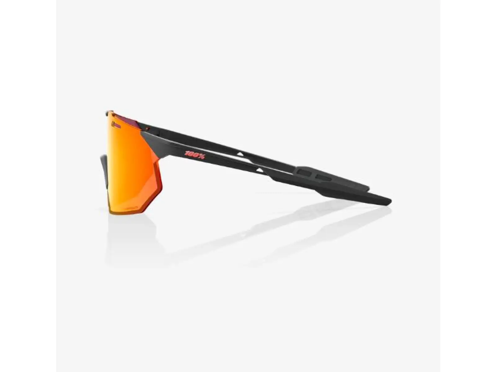 100% Hypercraft SQ brýle Soft Tact Black/HiPER Red Multilayer Mirror