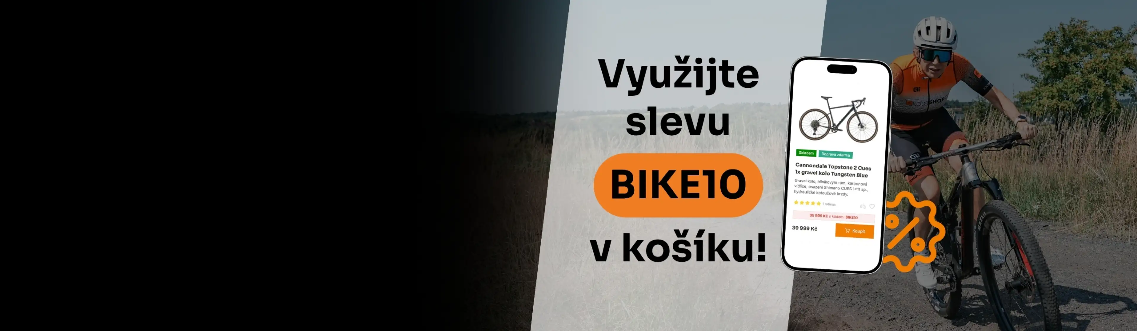 Sleva 10 % na nezlevněná kola Cannondale