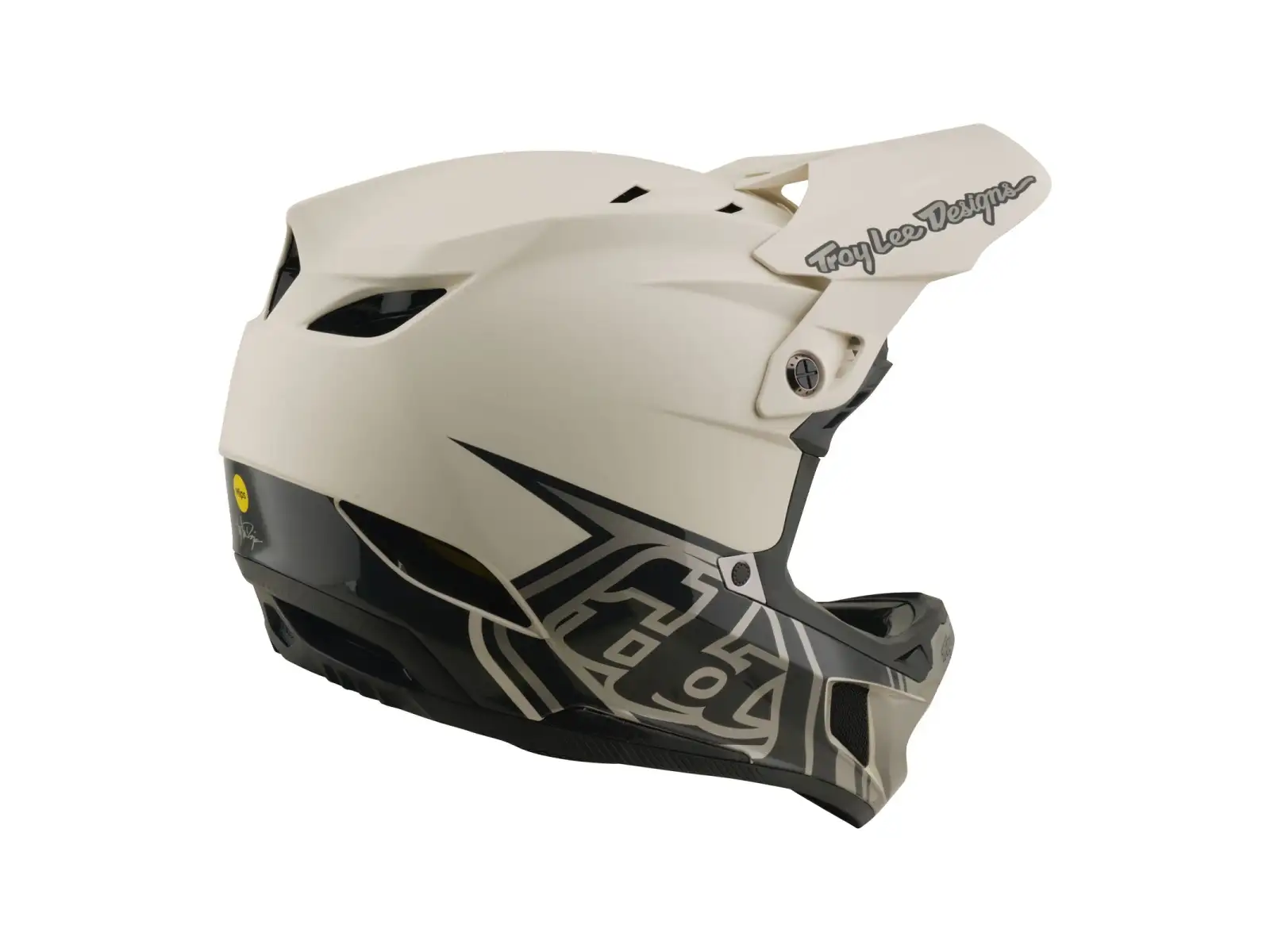 Troy Lee Designs D4 Composite MIPS přilba Stealth Pumice