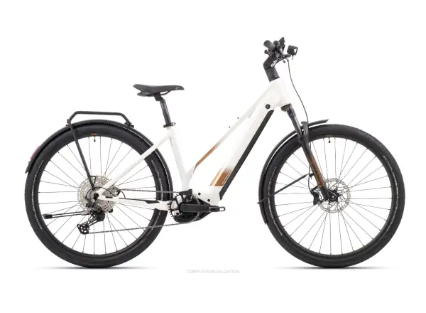 Superior eXR 6090 BL Touring II trekingové elektrokolo Gloss White/Copper