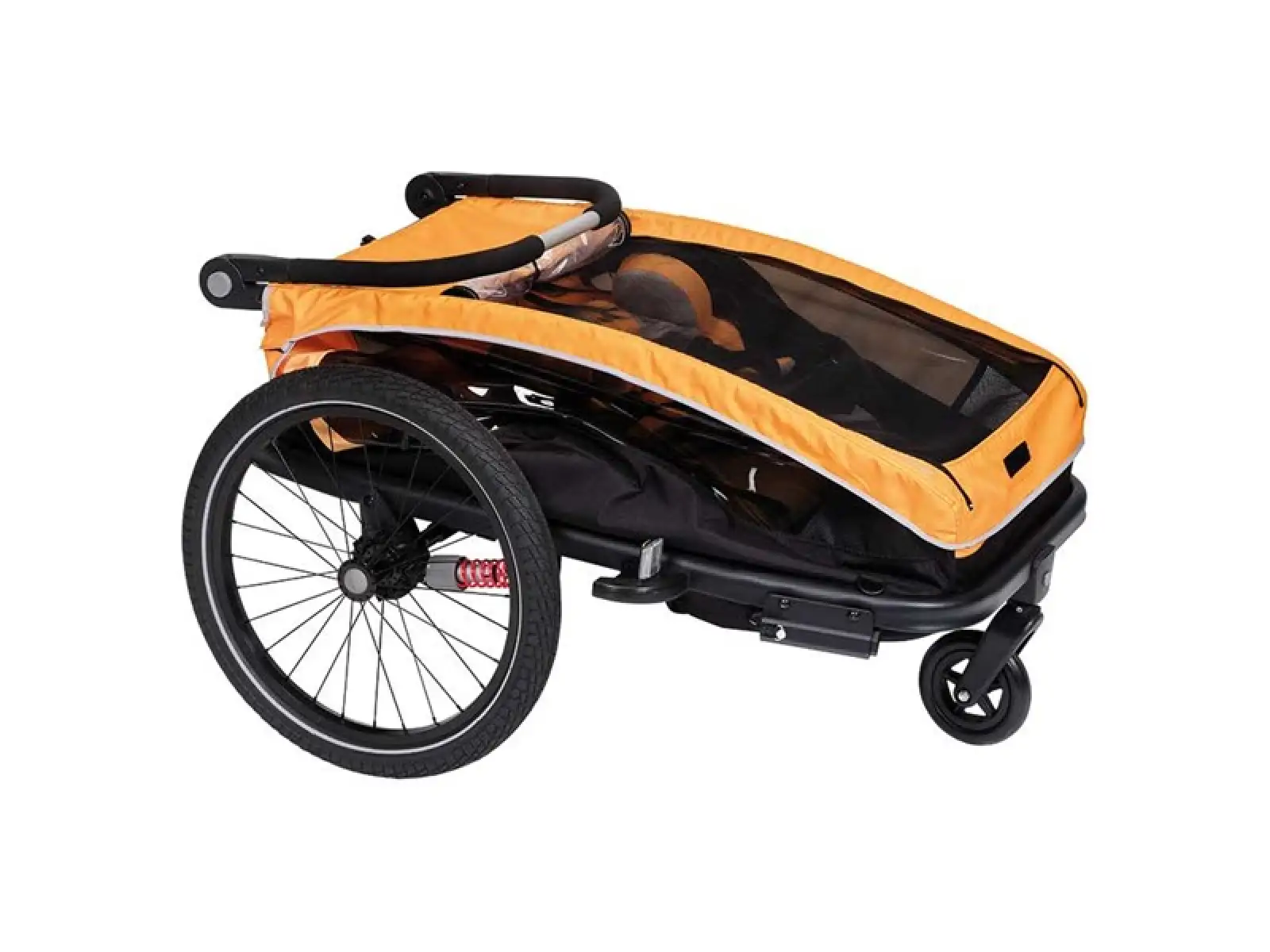 XLC DUOs BS-C10 dvoumístný závěsný vozík 20" Marigold/Anthrazit