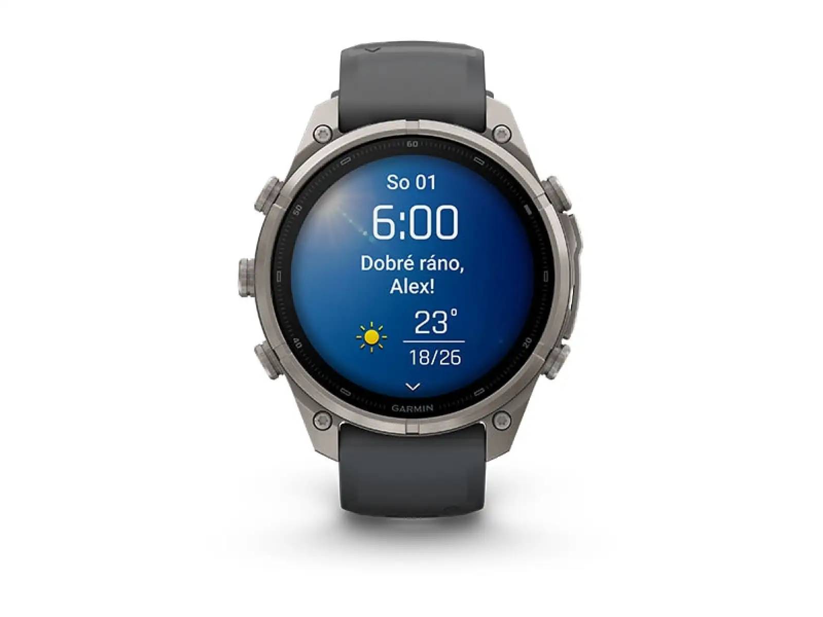Garmin Fénix 9 Pro inReach 47 mm chytré hodinky Titanium Graphite/Black