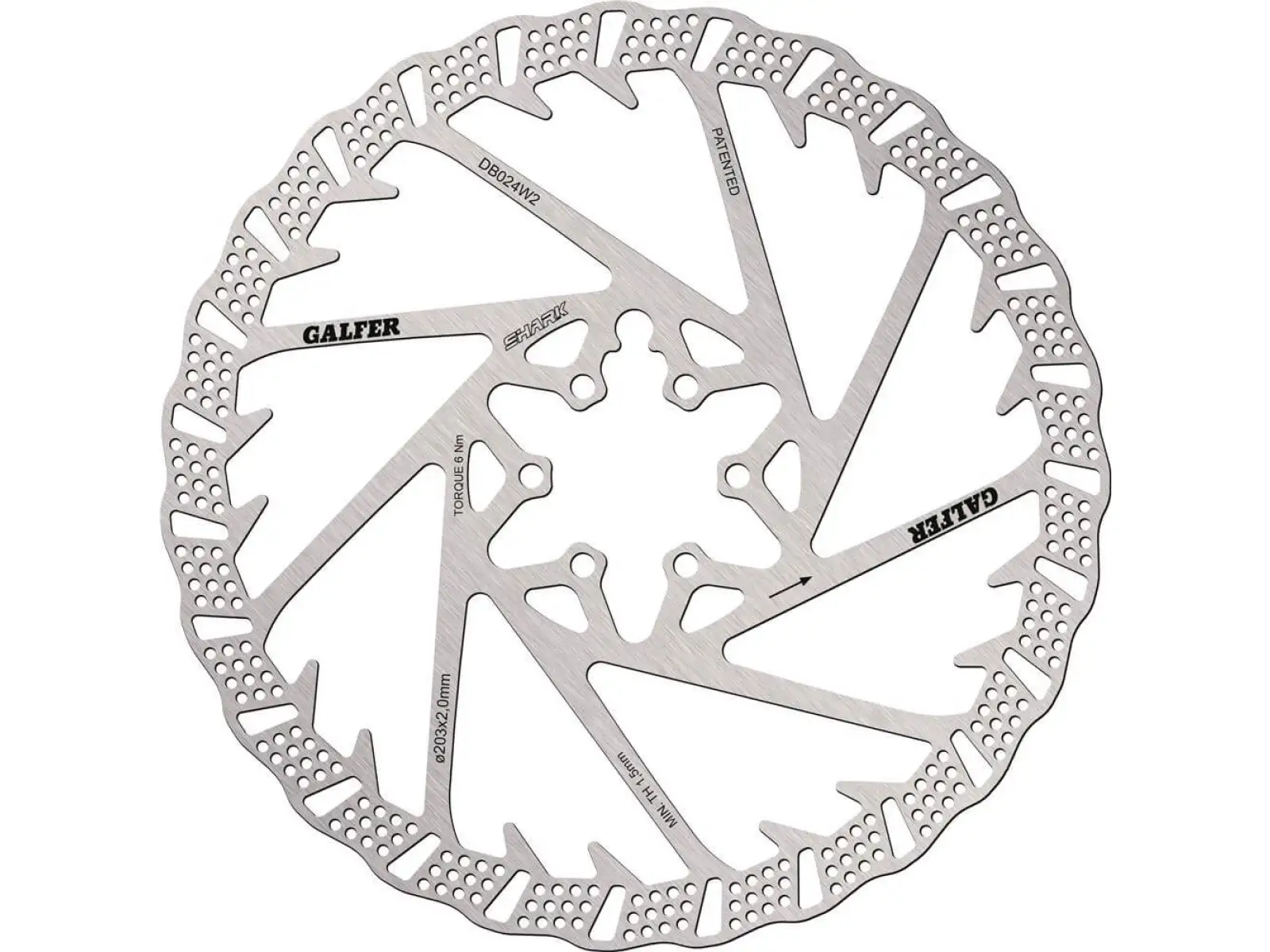 Galfer Shark brzdový kotouč 223 mm x 2.0 mm