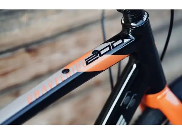 Rock Machine Gravelride 200 gravel kolo Gloss Black/Brick Orange/Silver