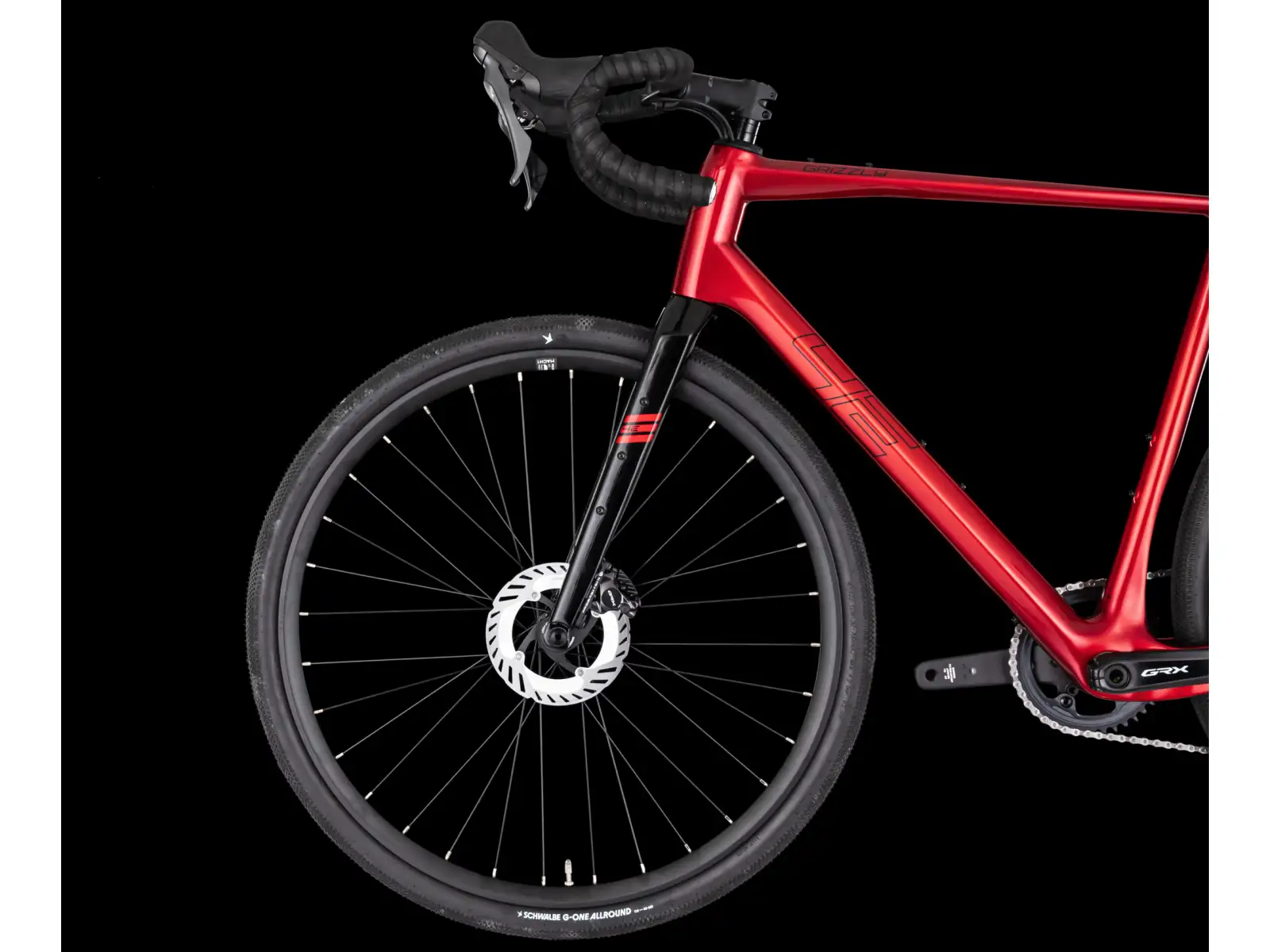 4Ever Grizzly Elite gravel kolo Flame red