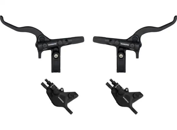 Shimano Deore BR-MT410 + BL-M4100 kotoučová brzda sada přední + zadní, polymer, J-kit