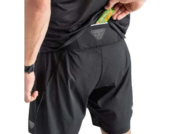Dynafit DNA Ultra 2v1 pánské běžecké kraťasy Black Out