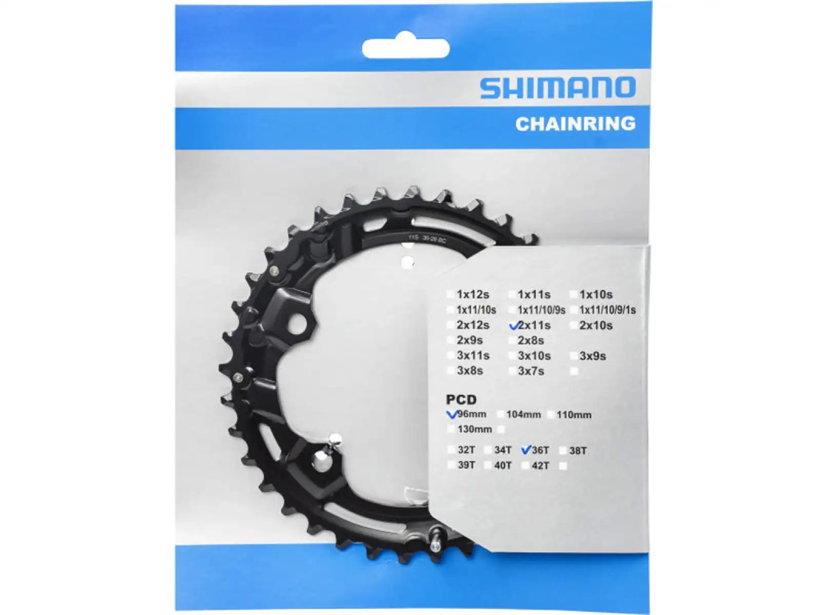 Shimano Deore FC-M5100-2/M5100-B2 převodník 2x11 sp. 36 zubů