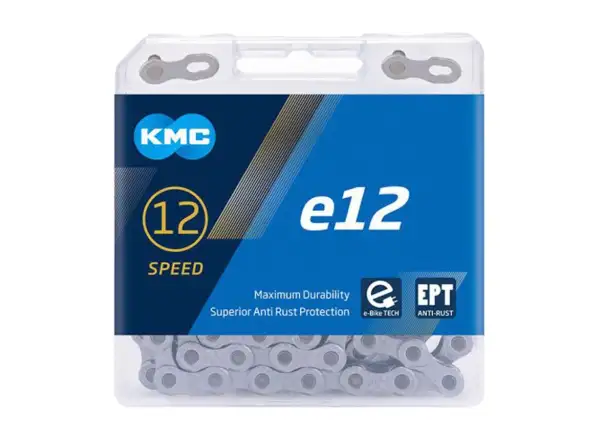 KMC E12 EPT řetěz stříbrná 130 článků