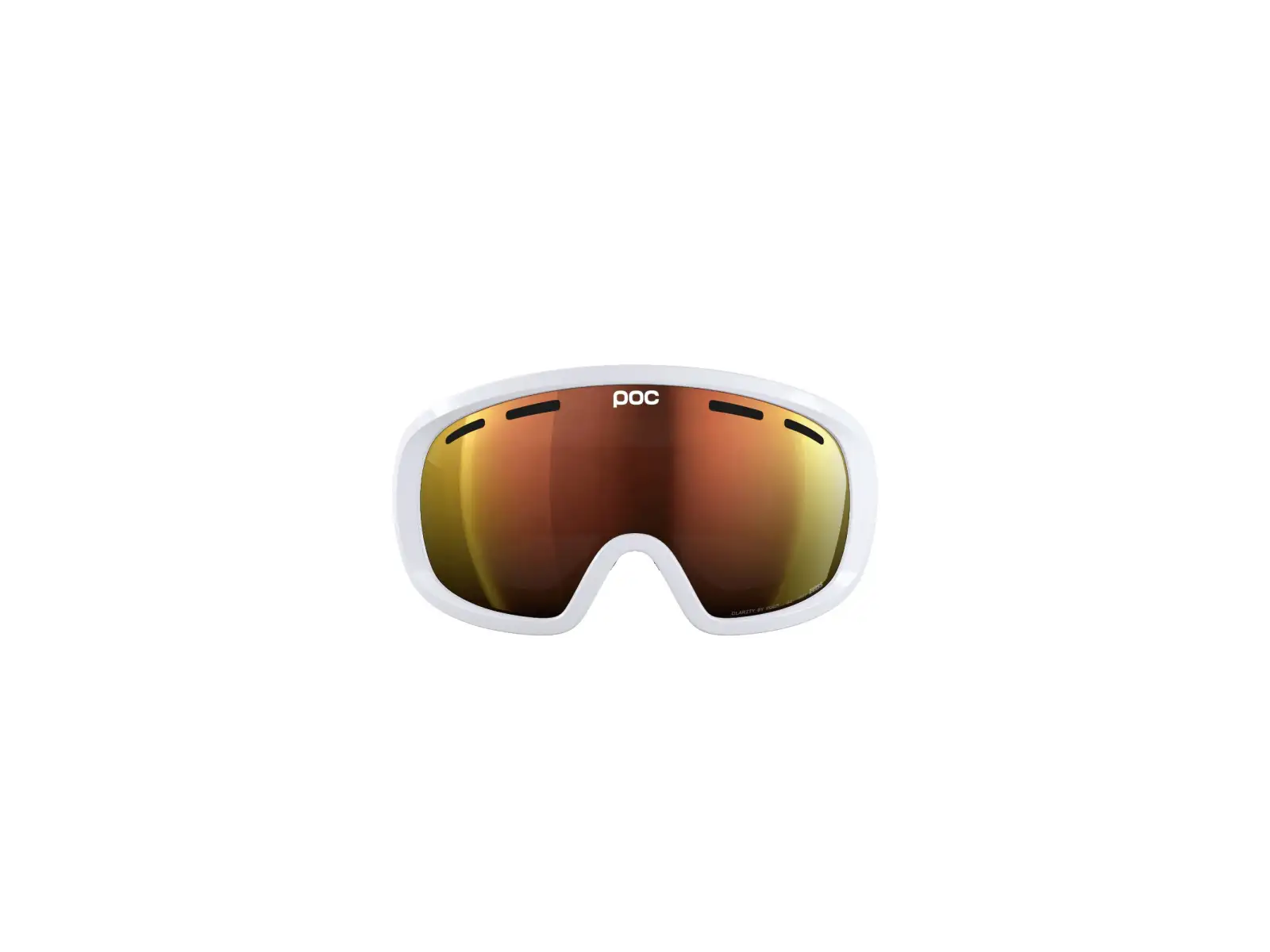 POC Fovea Mid WF lyžařské brýle Hydrogen White/Partly Sunny Orange