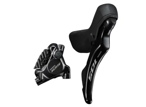 Shimano 105 BR-R7170 + ST-R7120 kotoučová brzda zadní (pravá), J-kit, polymer s chladičem