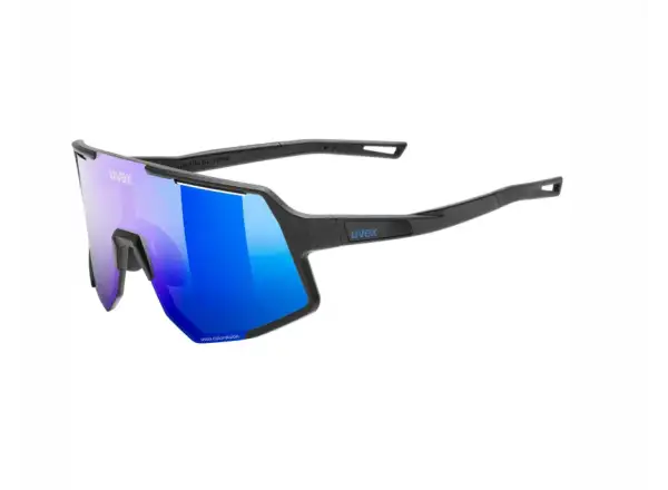 Uvex Sequenze CV cyklistické brýle Black matt/Mirror Blue