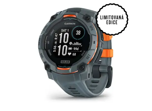 Garmin Instinct 3 Solar 45 mm chytré hodinky Twilight/Twilight pásek