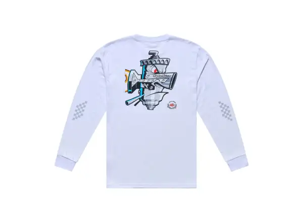 Troy Lee Designs Carb Club pánský dres dlouhý rukáv White