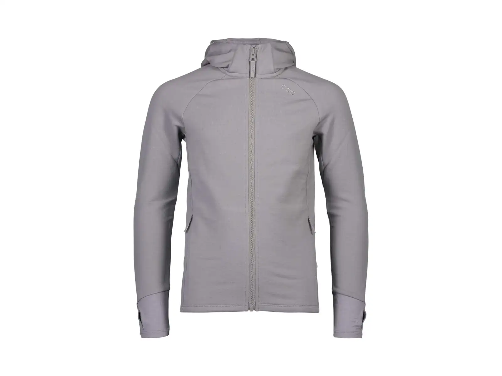 POC Merino Zip Hood Jr dětská mikina s kapucí Alloy Grey