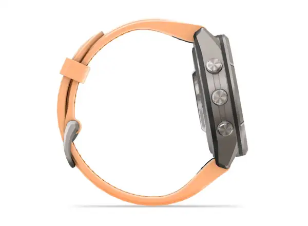 Garmin fenix 9 Pro – inReach 43 mm chytré hodinky Titanium Shell pink/autumn orange silicone band