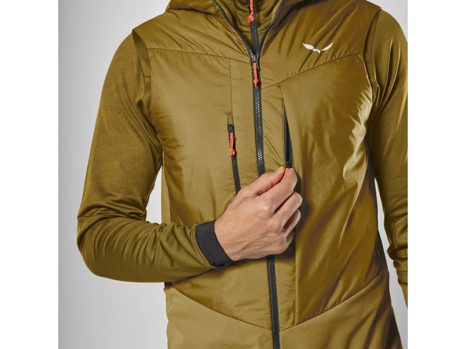 Salewa Sella Durastretch/Tirolwool® Responsive pánská vesta Golden Brown