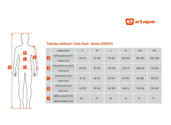 Etape Vento pánská pláštěnka šedá transparent