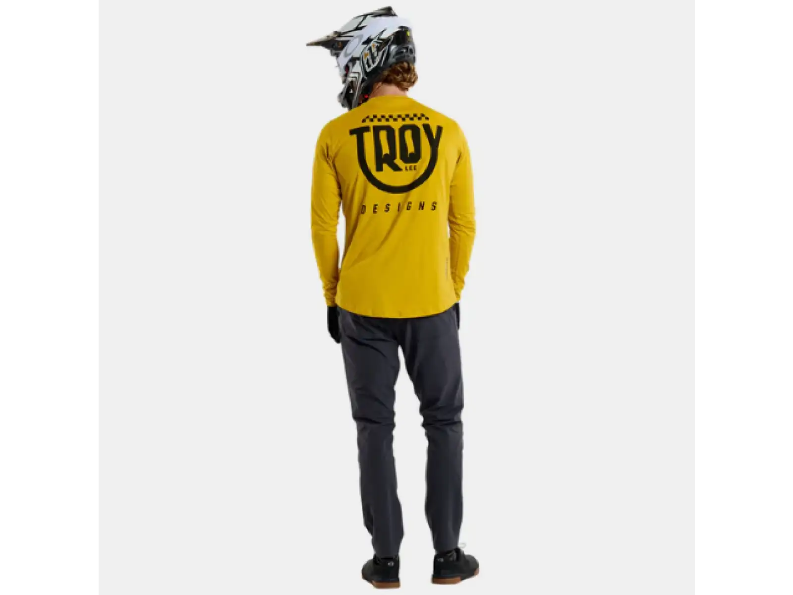 Troy Lee Designs Ruckus Ride Tee pánský dres dlouhý rukáv Eyez Safron