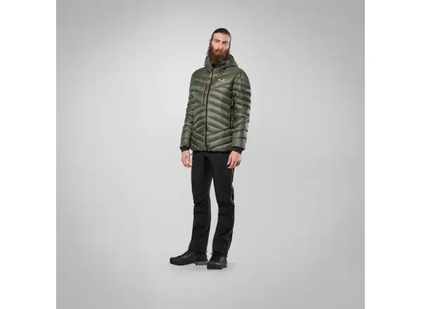 Salewa Ortles Med 3 RDS DWN pánská bunda Faded Green