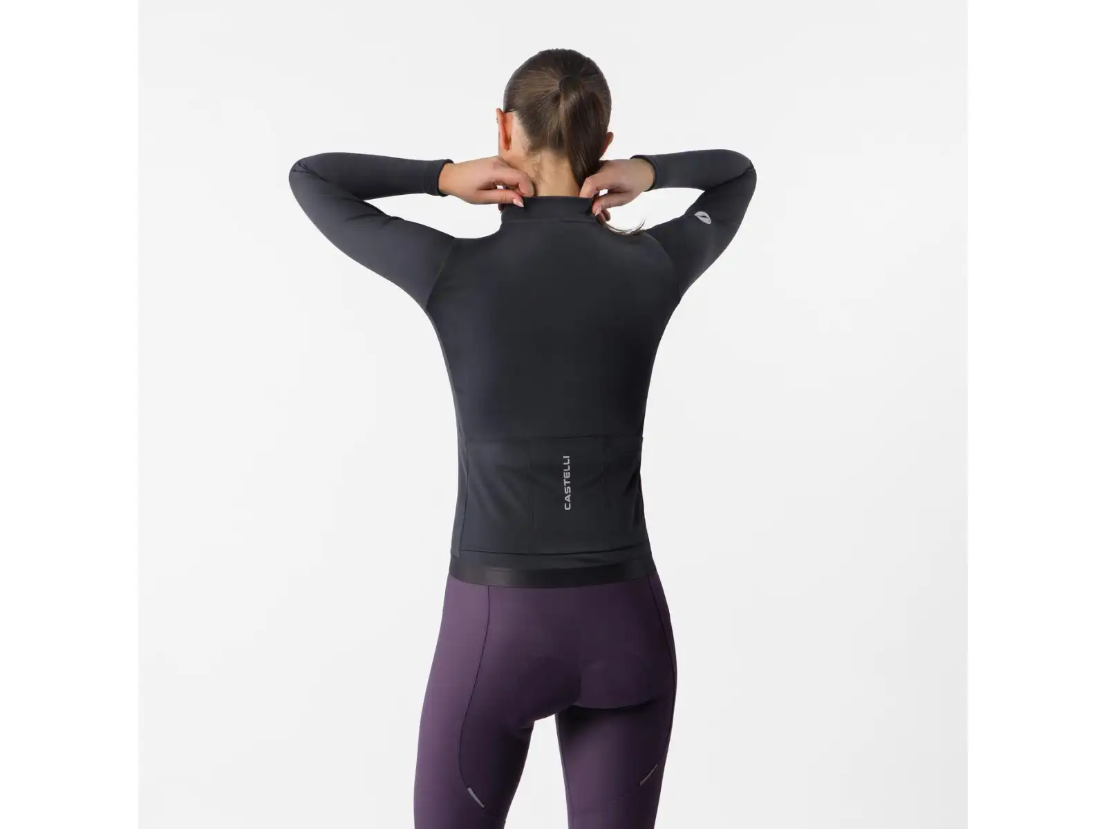 Castelli Espresso Thermal 2 dámský dres dlouhý rukáv Black/White