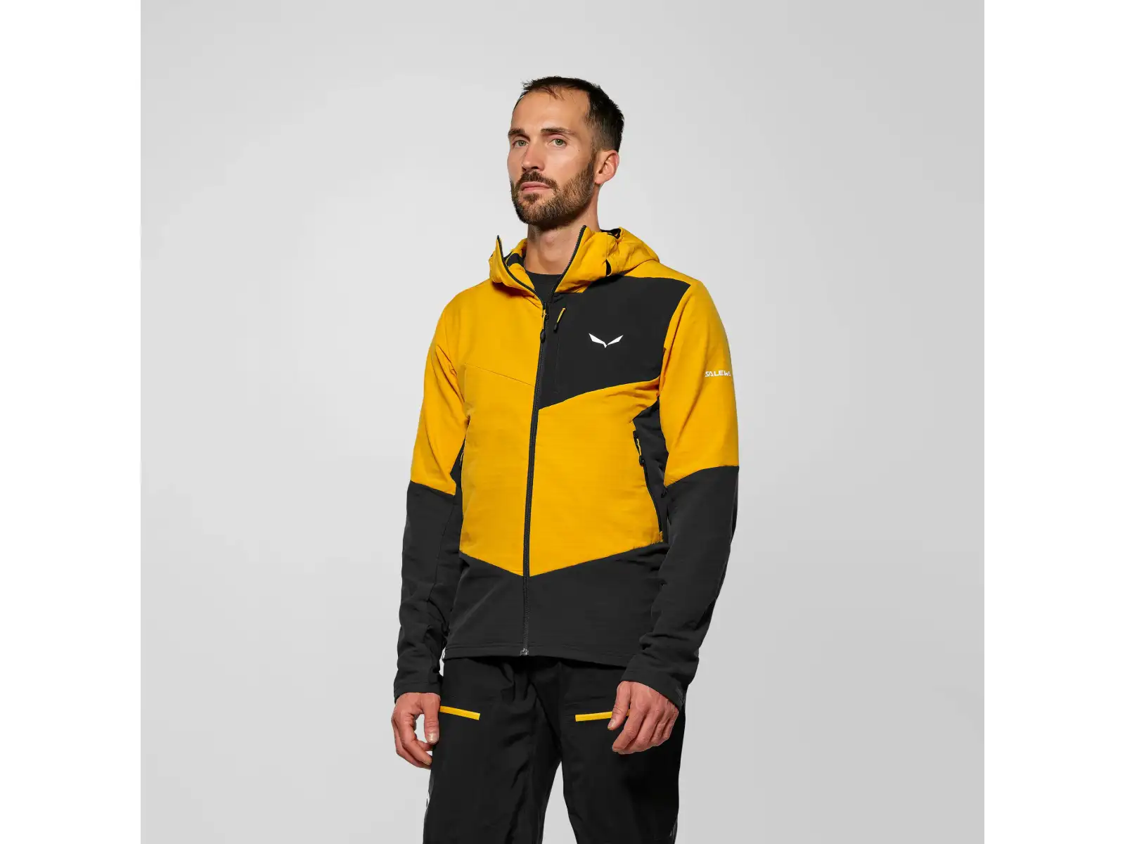 Salewa Ortles Fleece Pro Hooded pánská fleecová mikina s kapucí Gold