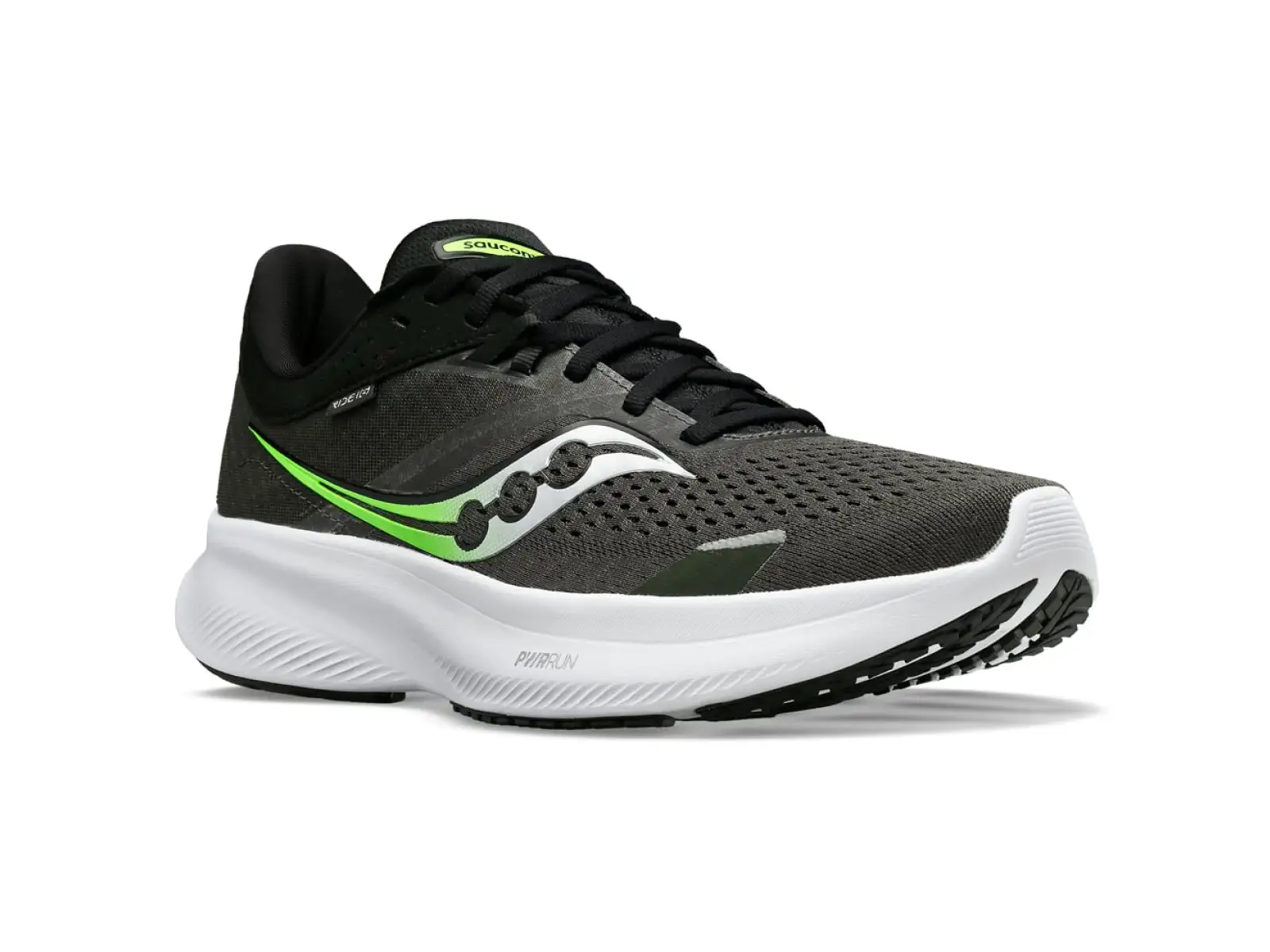 Saucony Ride 16 pánská běžecká obuv Umbra/Slime