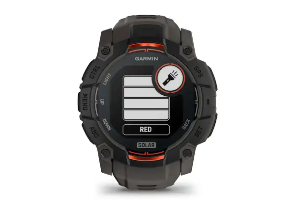 Garmin Instinct 3 Solar 50 mm chytré hodinky Black/Charcoal pásek