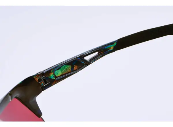 100% SPEEDCRAFT cyklistické brýle Black Holographic/Hiper blue Multilayer Mirror Lens