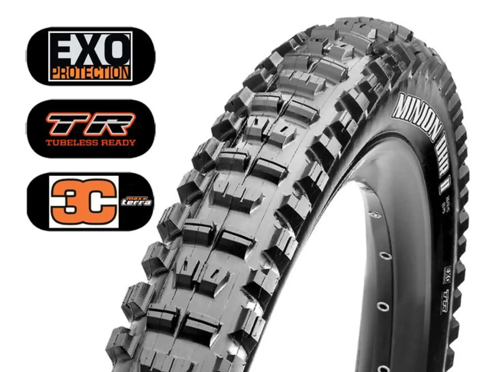 Maxxis Minion DHR II 26x2.40" WT 3C MaxxTerra EXO TR MTB plášť  kevlar