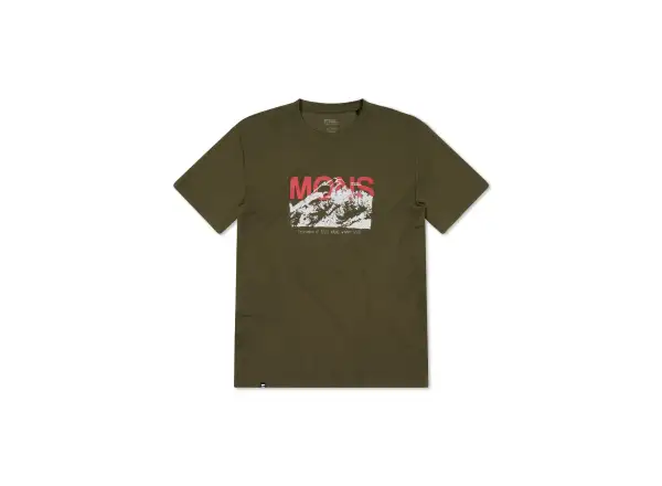Mons Royale Icon Merino pánské triko krátký rukáv Dark Olive