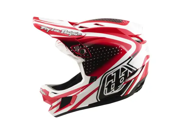 Troy Lee Designs D4 Polyacrylite MIPS přilba Line Fire/white