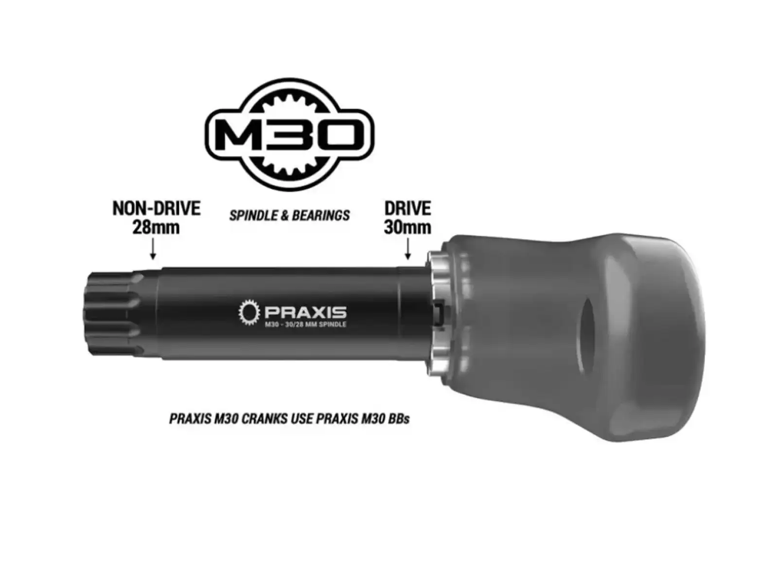 Praxis Zayante Carbon gravel kliky bez převodníku 172,5 mm
