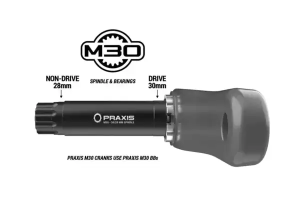 Praxis Zayante Carbon gravel kliky bez převodníku 172,5 mm
