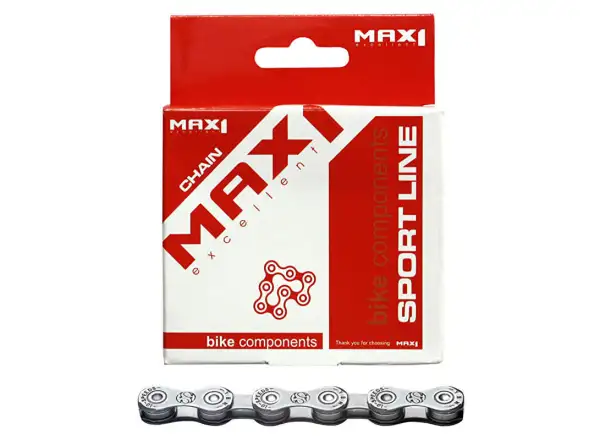 MAX1 E-bike řetěz pro elektrokola 10 sp. 124 článků šedivá