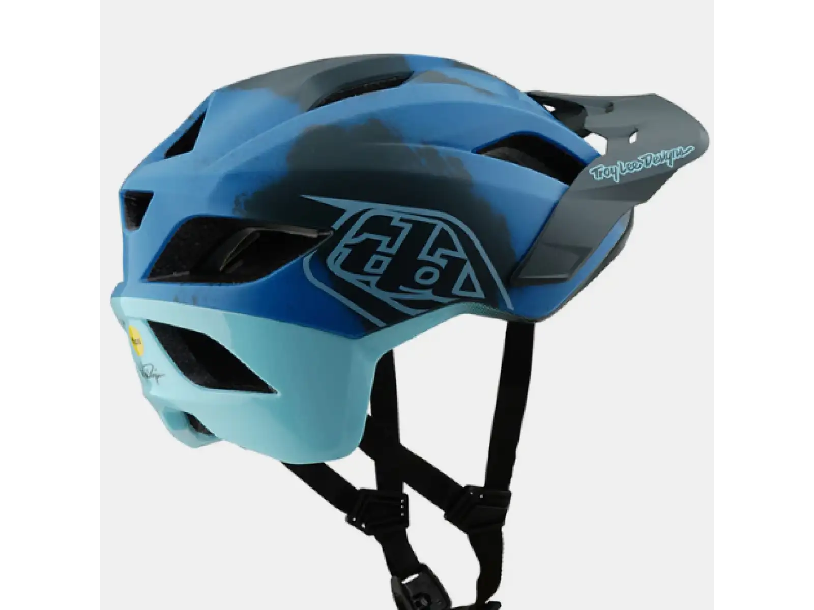 Troy Lee Designs Flowline SE Badge přilba Camo Blue