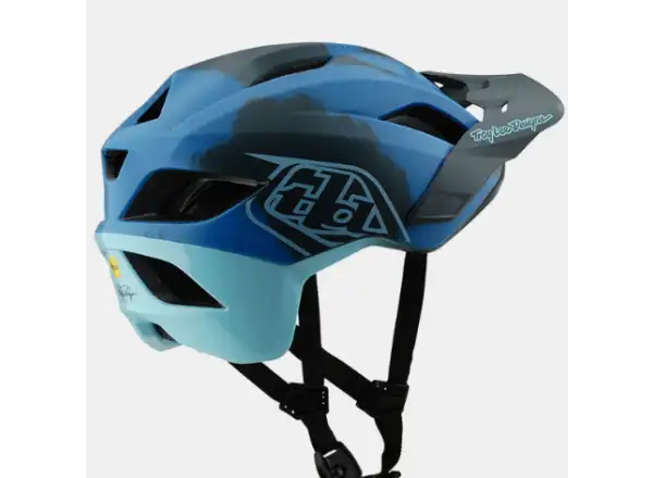 Troy Lee Designs Flowline SE Badge přilba Camo Blue