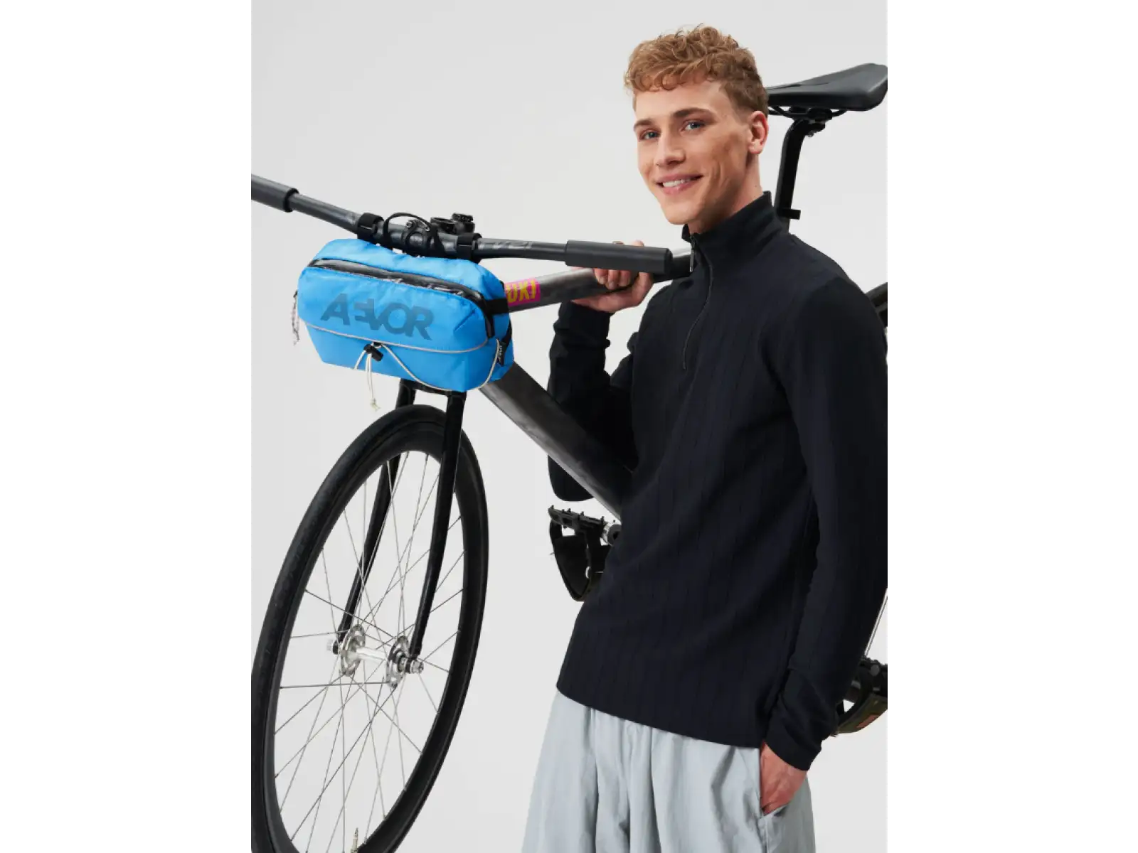 Aevor Bar Bag taštička přes rameno/ledvinka/cyklo řídítka Proof Retro Blue