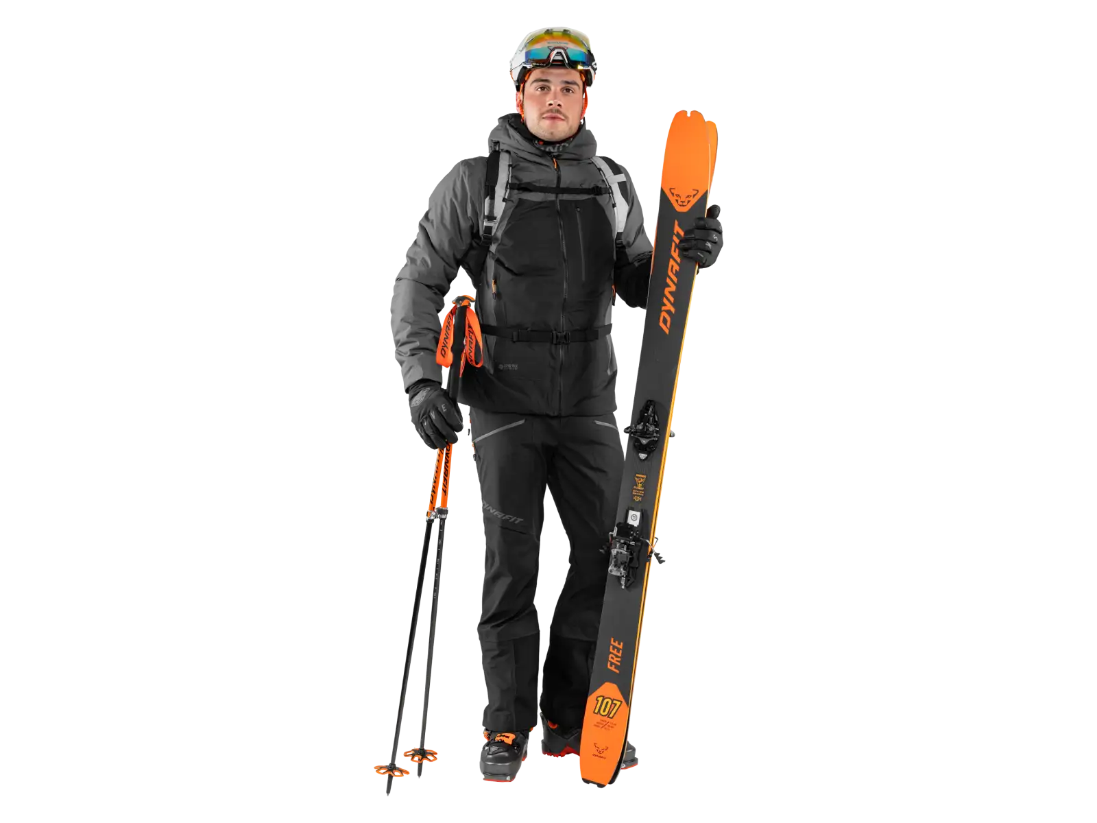 Dynafit Free Infinium Hybrid pánské kalhoty s laclem Black out